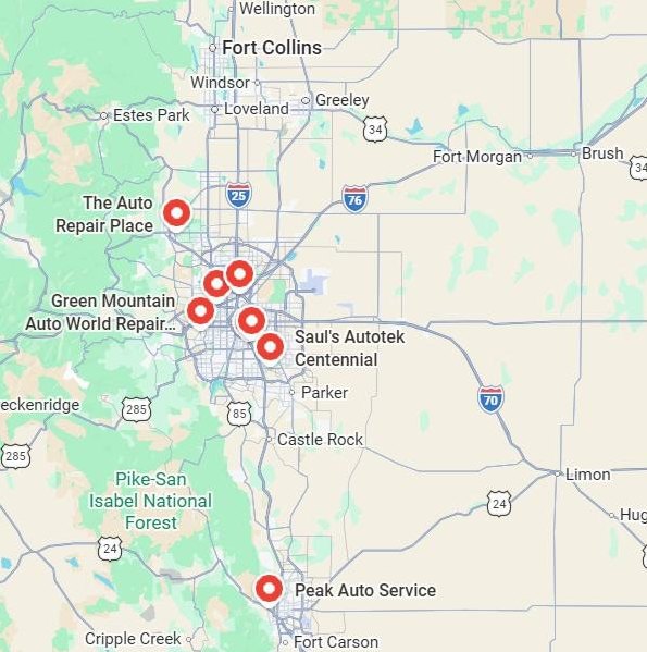Map of LIFT service locations
